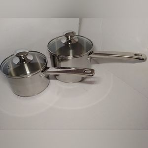 4 Piece Stainless Steel Saucepan/Pot Set